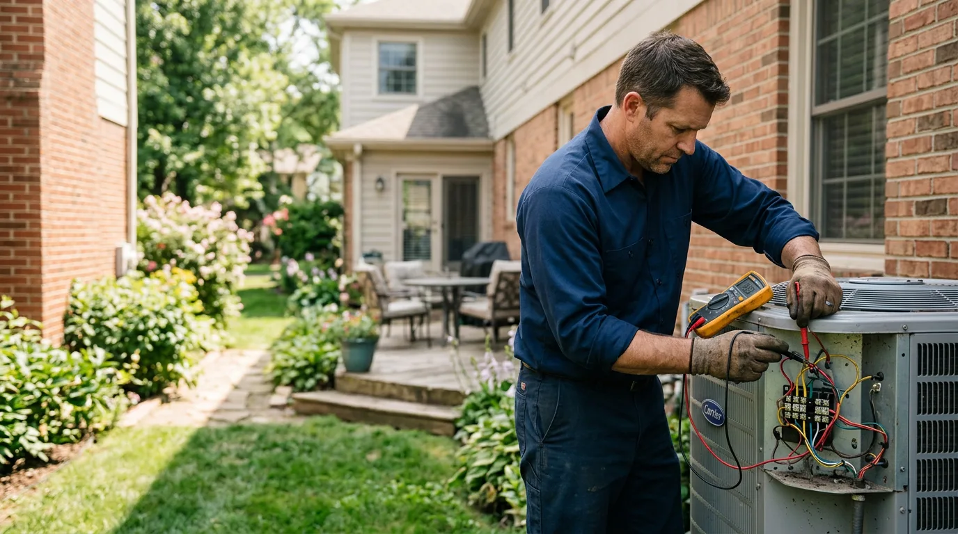 HVAC technician working near Whitney Point, NY